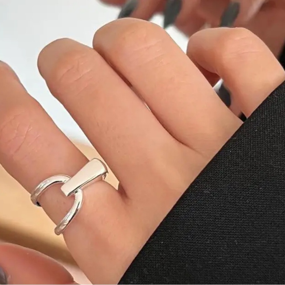 .925 authentic silver adjustable Elegant Silver Women's Ring